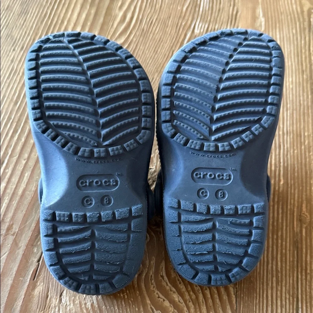 CROCS Kids Navy Water Shoes with Charms